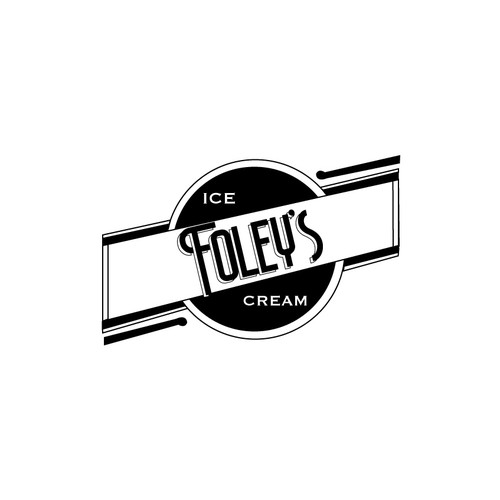 Vintage Logo for 1930s Ice cream shop