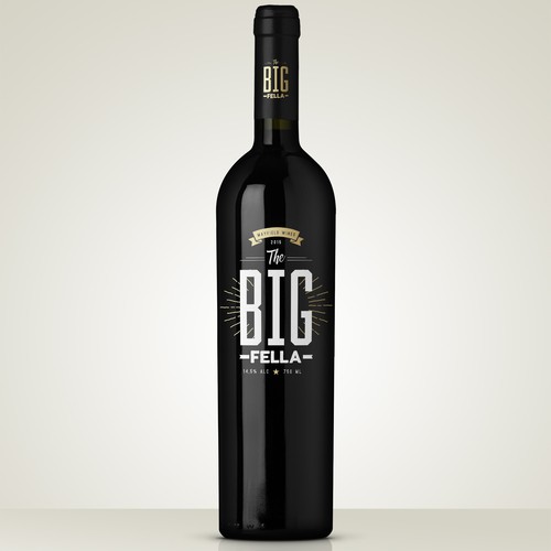 Minimalistic wine label