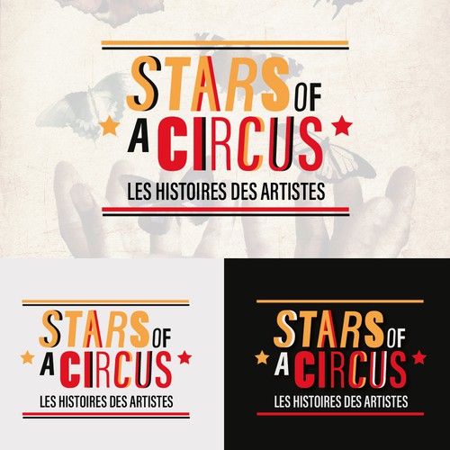 Stars of Circus - show visual in the style of the 20s