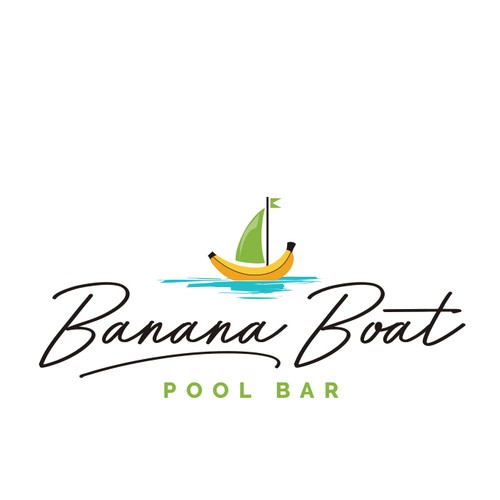 Logo for a cool and fun pool bar