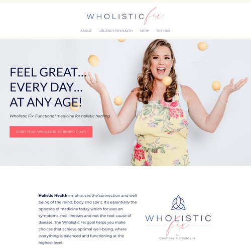 Wholistic Fix | Squarespace Website Design