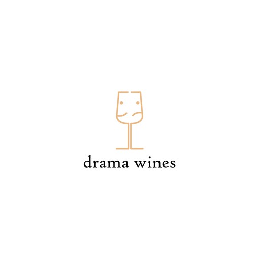 Theatrical logo for wine company