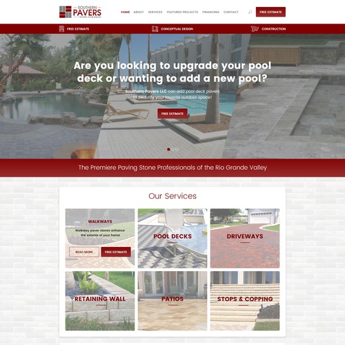 Web Design for Southern Pavers