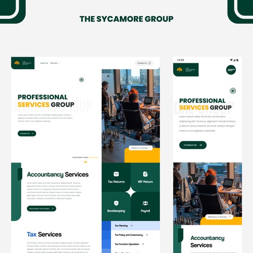 Sycamore Group Website Design