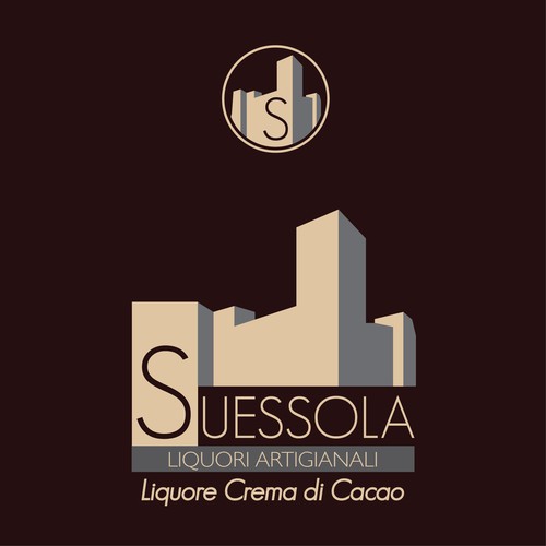 Design label for "Suessola" liquor