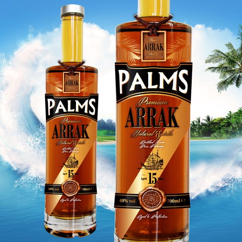 Label for Arrak - spirit with a tropical flair