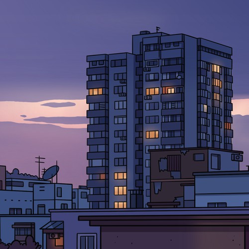 The evening lights