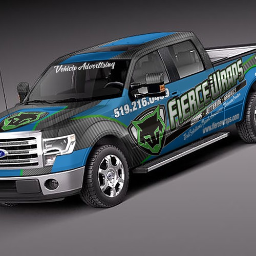 Vehicle Wrap design for Fierce Wraps