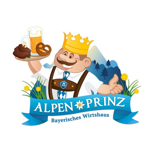 Alpen - Prinz Illustration (Logo)