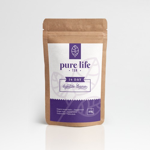 Pure Life Tea Label