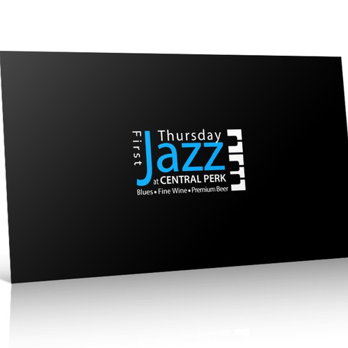 First Thursday Jazz at Central Perk needs a new logo