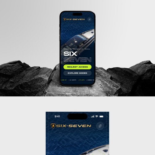 Lamborghini Tecnomar 63 Mobile Website design