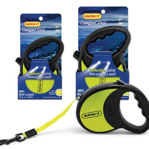 Reflective safety retractable leash