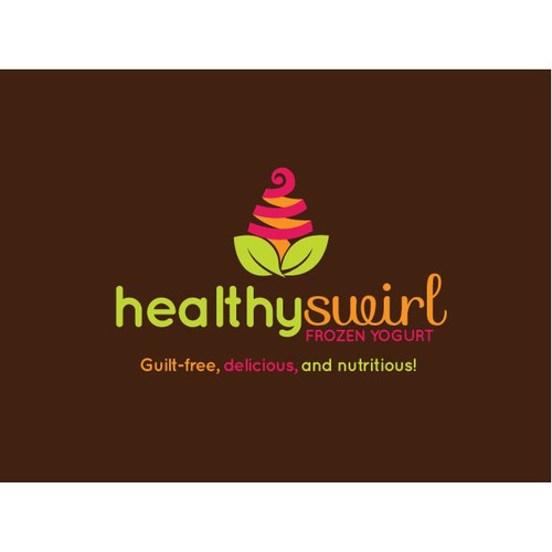 Logo Design for Healthy Swirl Frozen Yogurt