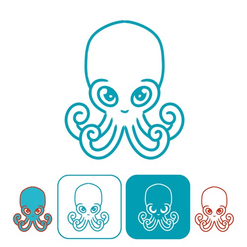 minamalist octopus logo