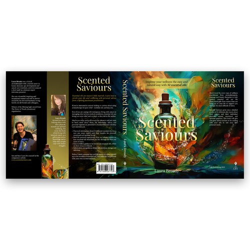 Book Cover Jacket Design for Scented Saviours
