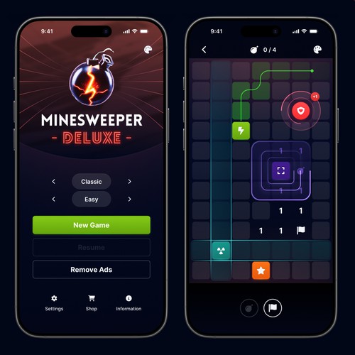 Minesweeper game app