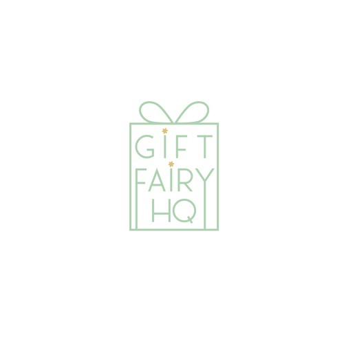 Logo for Gift Fairy HQ -  "magical" gift wrapping service