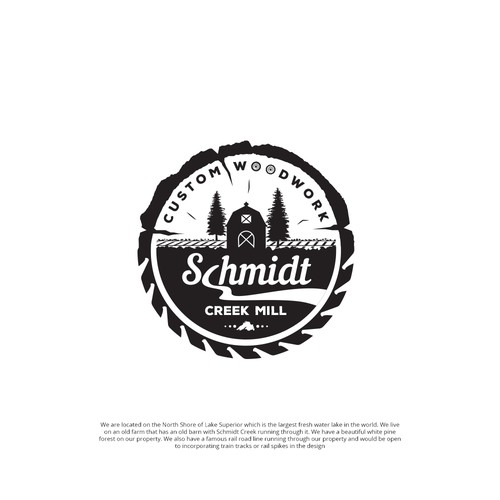 Logo for "Schmidt Creek Mill"