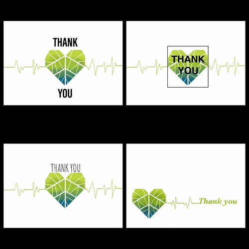 Thank you card for a Natural Family Health Clinic 