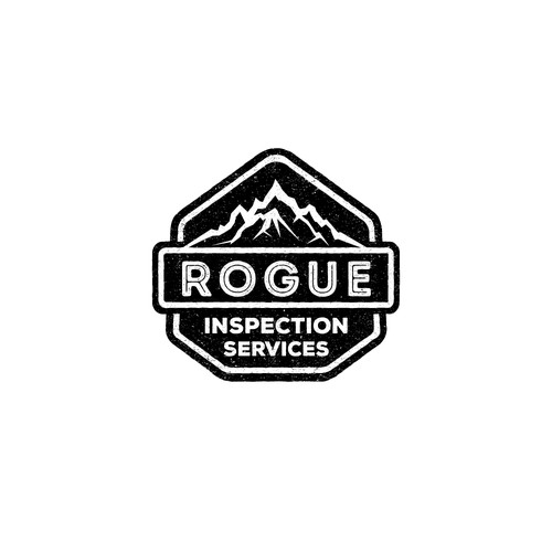 Vintage logo for "Rogue Inspection Services"