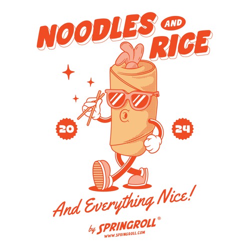 SPRINGROLL Logo & T-Shirt Design