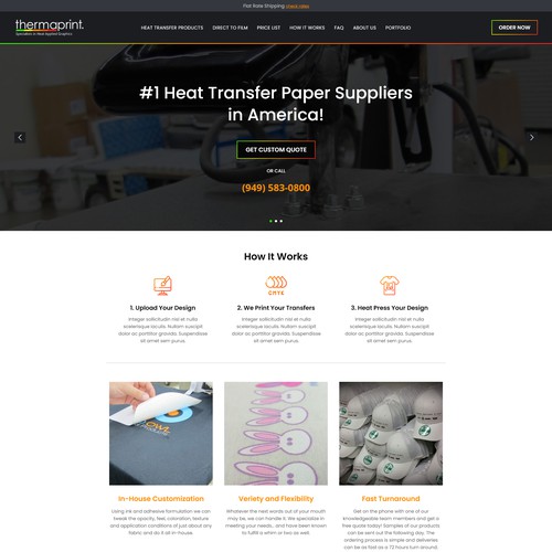 Homepage for Transfer Paper Supplier