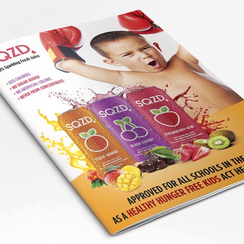 SQZD juice brochure.