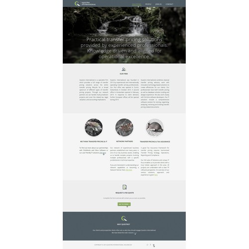 New Website Concept for Innovate Consulting Company (Questro)
