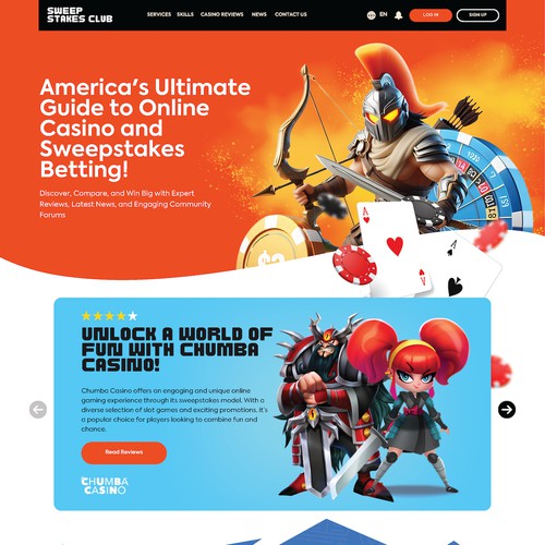 Casino Landing Page