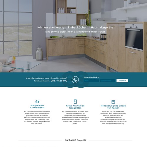 Home furnishing Interior Website Homepage Design