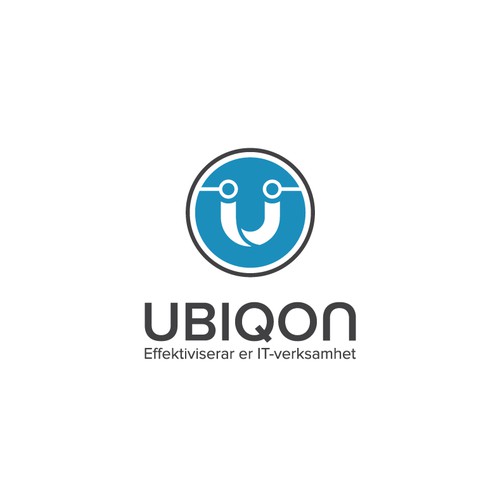 Bold logo concept for Ubiqon, IT Consulting Company