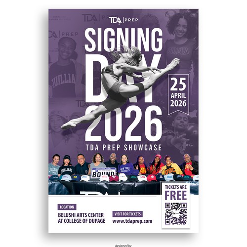 Poster Design for the ONLY College Signing Day for dancers