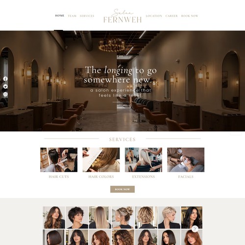 Salon Fernweh – Website Redesign