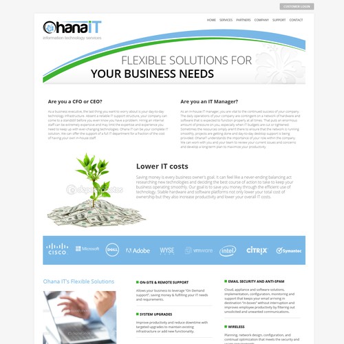 Website design for Ohana IT