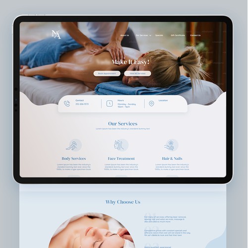 SPA Landing Page