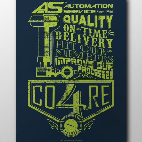 Industrial poster design