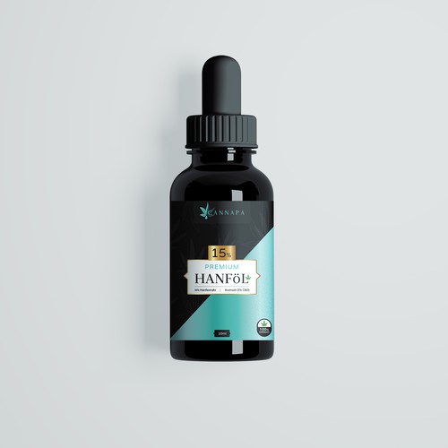 Label bottle for Premium CBD