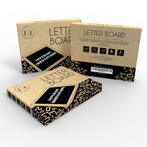 Letter Board Packaging by Imperium Innovations