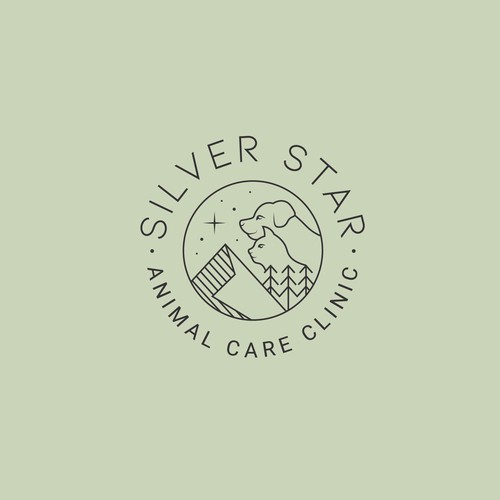 Logo for an animal care clinic