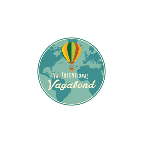 Create an exciting logo for travel blog The Intentional Vagabond