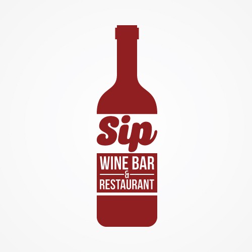 Create a stunning, classy logo for a wine restaurant with amazing food