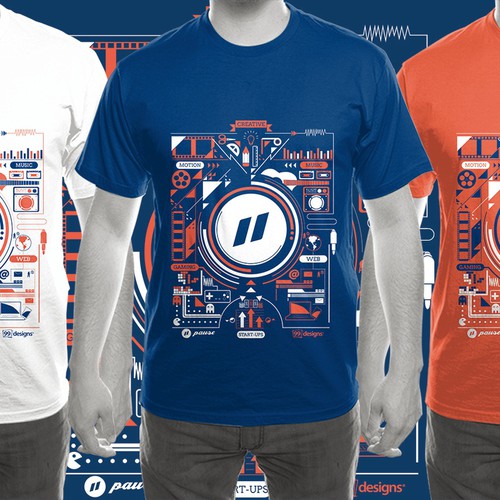 Design cool T-shirt for a Digital festival!