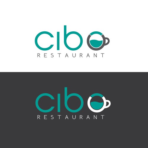 Coffe themed restaurant logo