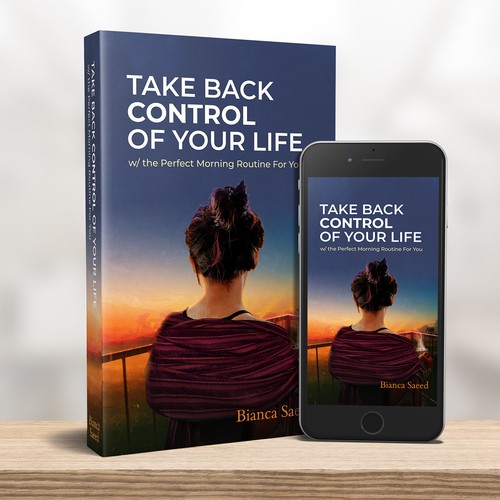 Take back control of your life - book cover design