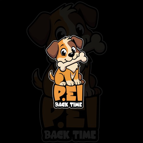 Pet Food Mascot cartton logo