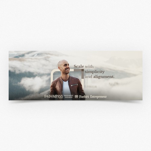 Clean, Minimal, Elegant Facebook Cover for a Conscious Business Mentor