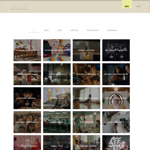Daria Savic Production Designer Site