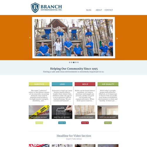 Web Design for Environmenatl inc.