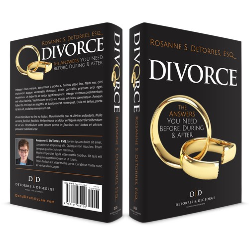 Book Cover Design concept for DIVORCE